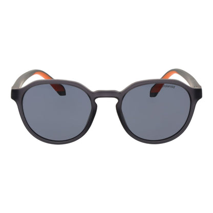Polaroid Men’s Sunglasses – Grey Panto Frame, Polarized Lenses