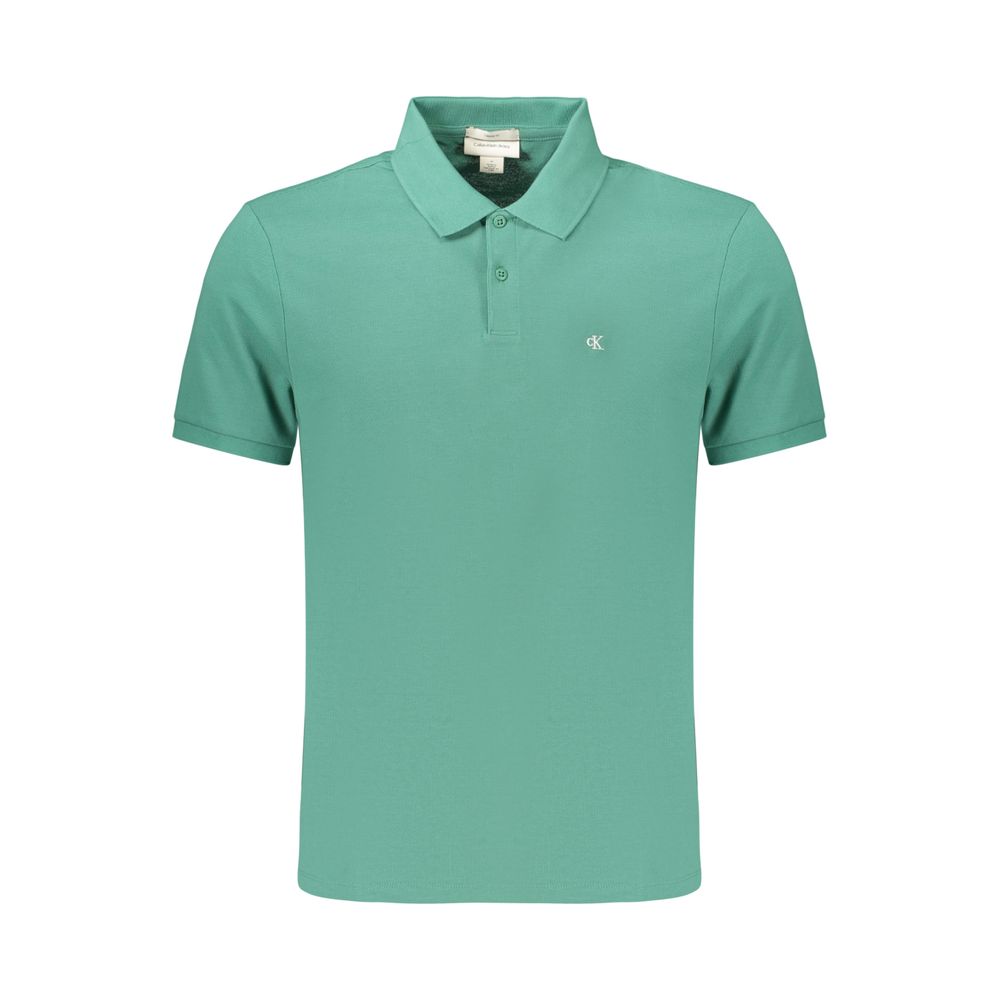Calvin Klein Green Cotton Mens Polo Shirt