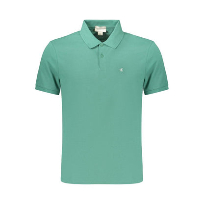 Calvin Klein Green Cotton Mens Polo Shirt