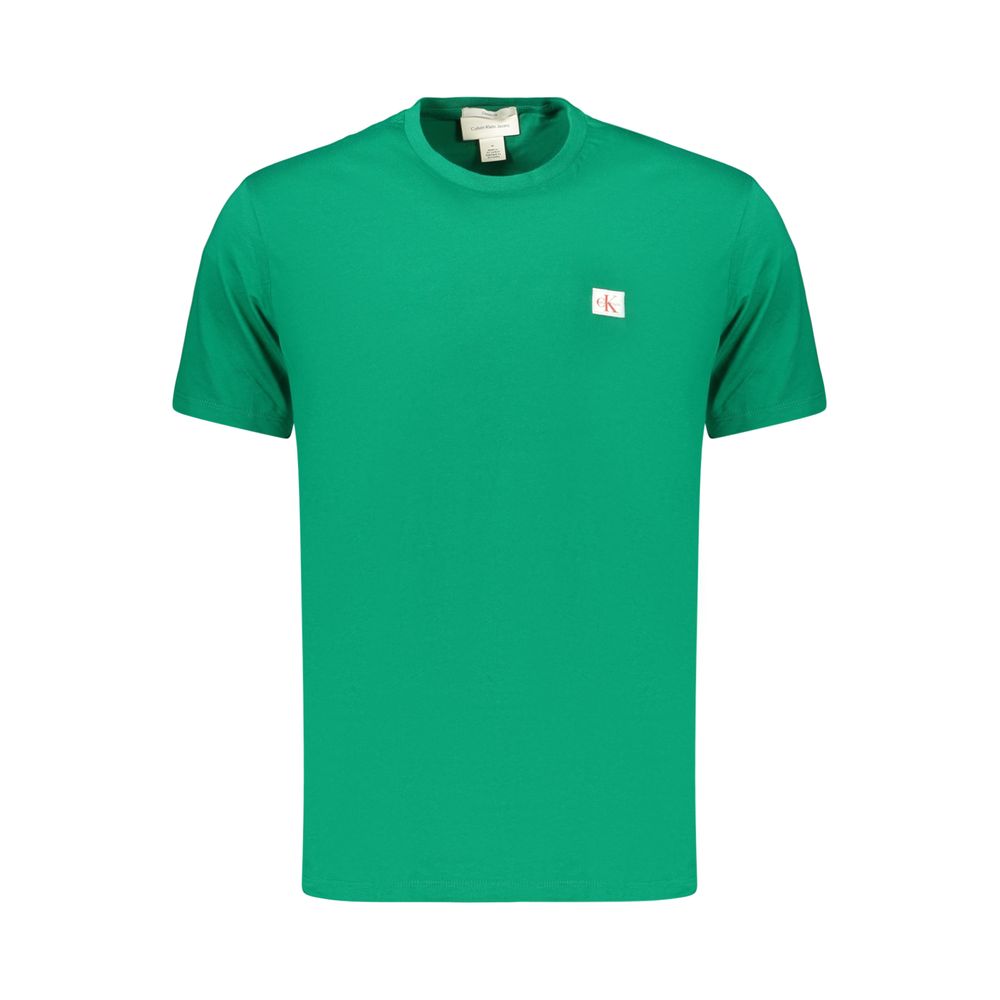 Calvin Klein Green Cotton Men's T-Shirt - XXL