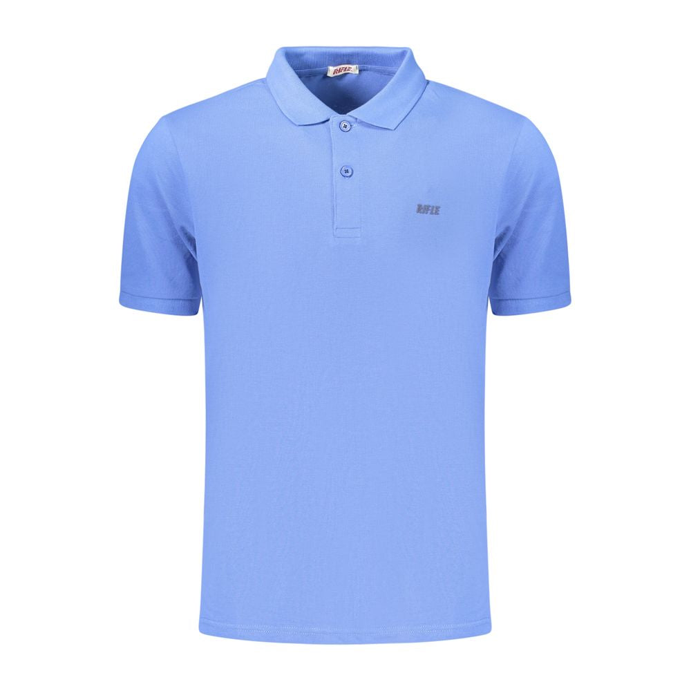 RIFLE Blue Cotton Men's Polo