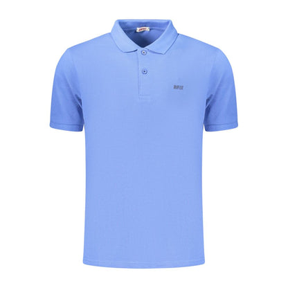 RIFLE Blue Cotton Men's Polo