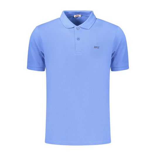 RIFLE Blue Cotton Men's Polo
