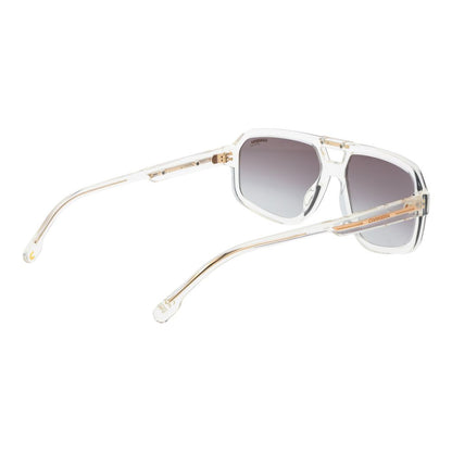Carrera Men's Sunglasses – Transparent Aviator Frame, Grey Mirrored Gradient Lenses