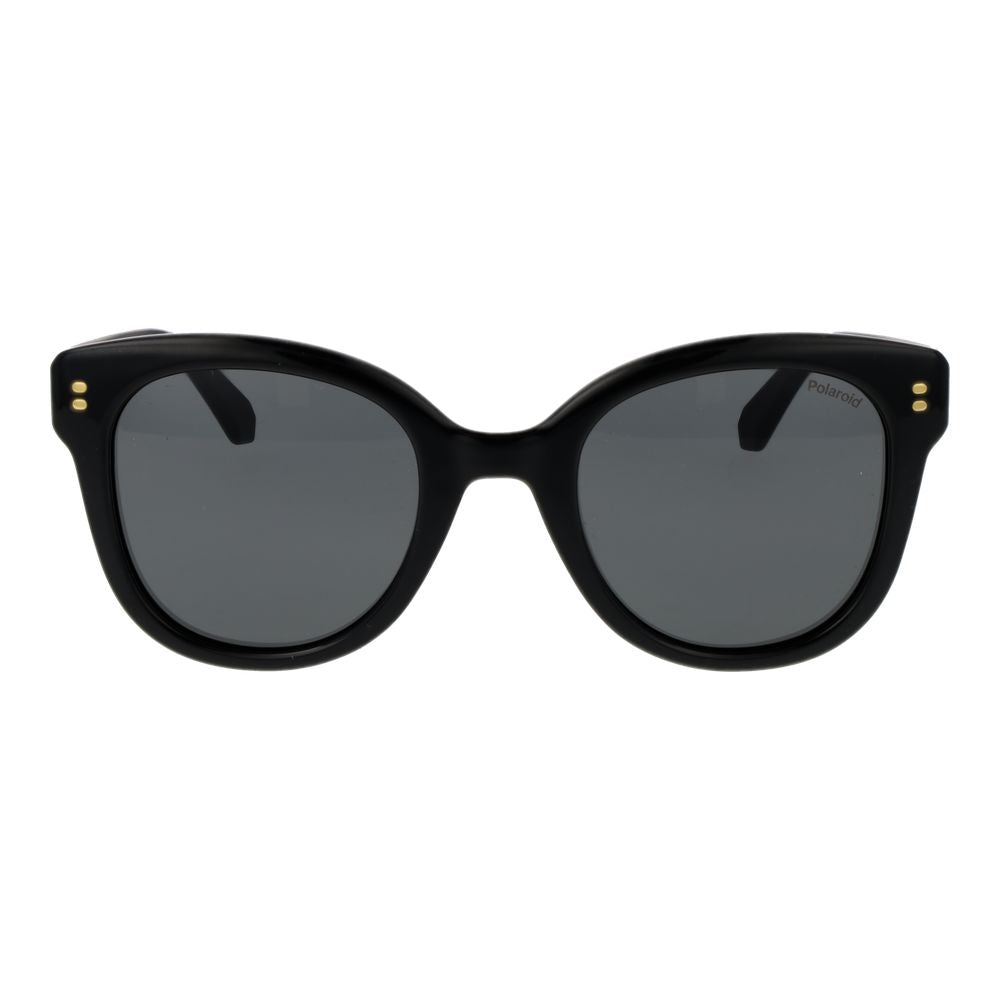 Polaroid Women’s Sunglasses – Black Full-Rim Frame, Grey Polarized Lenses