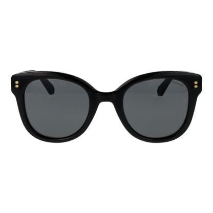 Polaroid Women’s Sunglasses – Black Full-Rim Frame, Grey Polarized Lenses