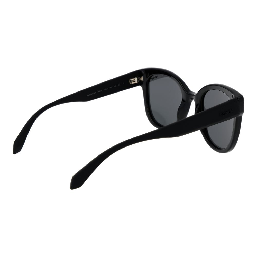 Polaroid Women’s Sunglasses – Black Full-Rim Frame, Grey Polarized Lenses