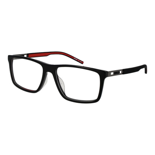 Hugo Boss Men’s Optical Glasses – Black Rectangle Frame, 55mm