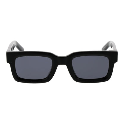 Tommy Hilfiger Men’s Sunglasses – Black Rectangle Frame, Grey Lenses
