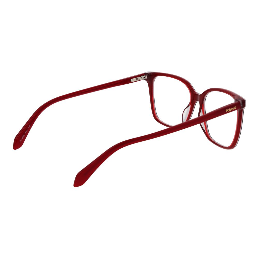 Polaroid Women’s Optical Glasses – Red Square Full-Rim Frame