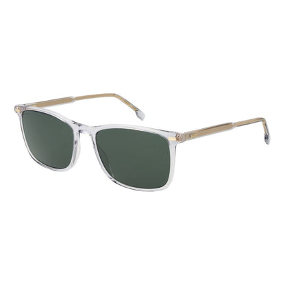 Hugo Boss Men’s Sunglasses – Grey Full-Rim Frame, Green Lenses
