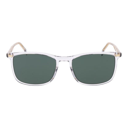Hugo Boss Men’s Sunglasses – Grey Full-Rim Frame, Green Lenses