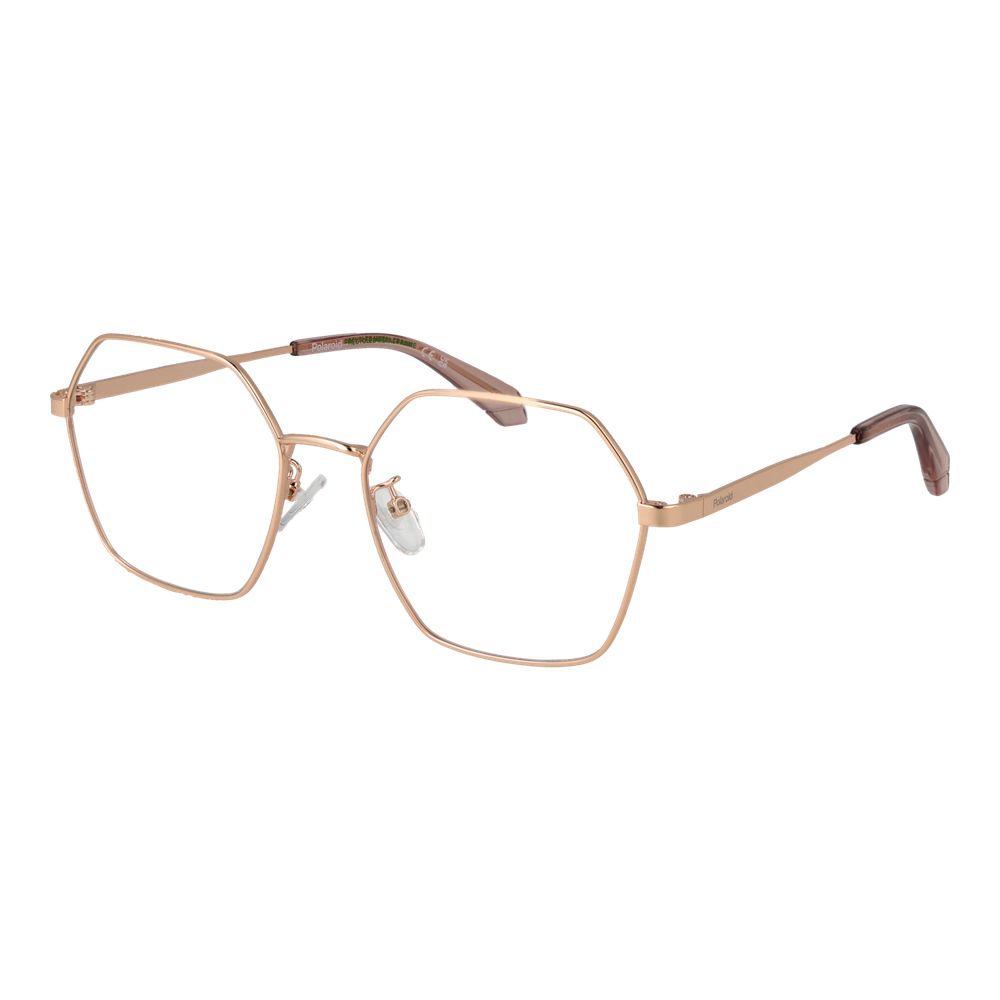 Polaroid Women’s Optical Glasses – Rose Gold Square Frame, 55mm