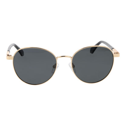 Polaroid Unisex Gold Metal Sunglasses – Grey Polarized Lenses