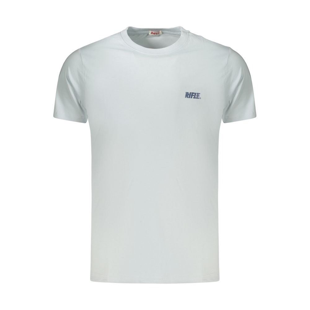 RIFLE Light Blue Cotton Men's T-Shirt