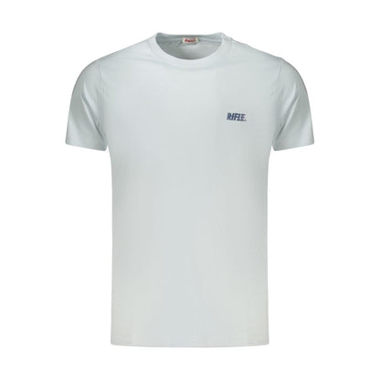 RIFLE Light Blue Cotton Men's T-Shirt
