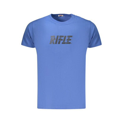 Rifle Blue Cotton Men's T-Shirt