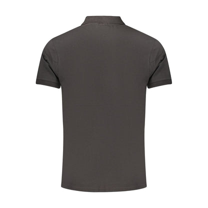 Rifle Black Cotton Polo Shirt - Effortless Casual Elegance