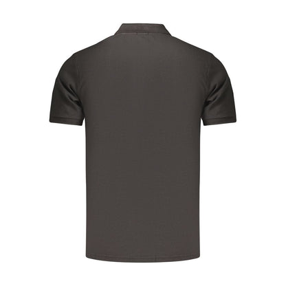 RIFLE Black Cotton Men's Polo Shirt