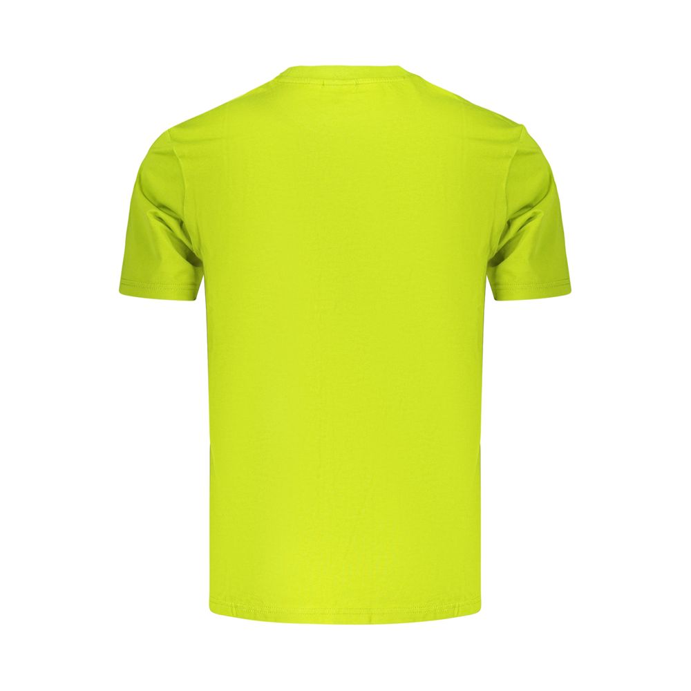 Napapijri Lime Green Cotton T-Shirt for Men