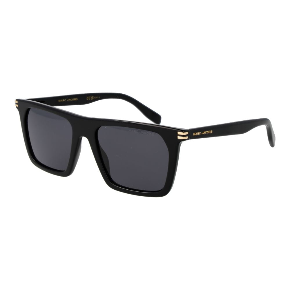 Marc Jacobs Men’s Sunglasses – Black Acetate Frame, Grey Lenses