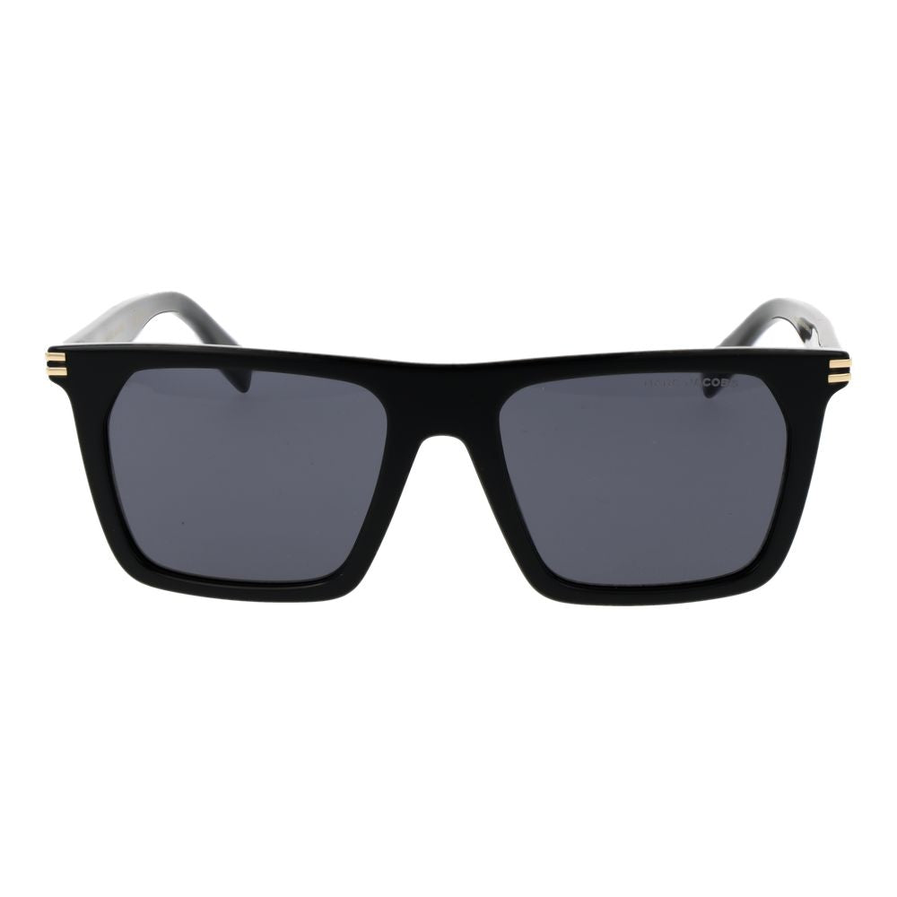 Marc Jacobs Men’s Sunglasses – Black Acetate Frame, Grey Lenses