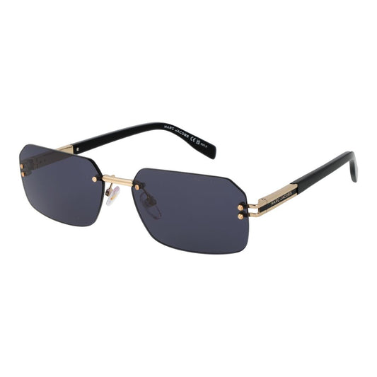 Marc Jacobs Men’s Sunglasses – Gold Rimless Frame, Grey Lenses
