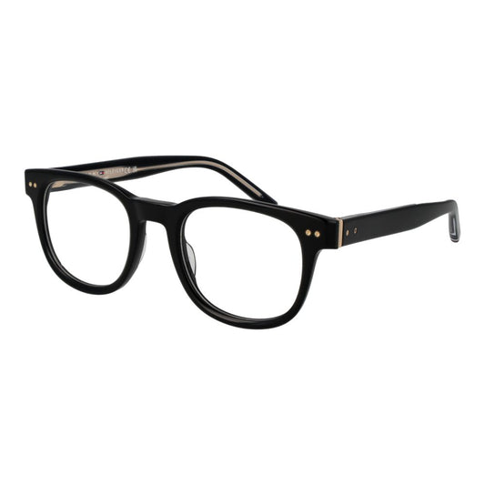Tommy Hilfiger Men's Optical Glasses – Black Round Frame, 51mm