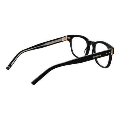 Tommy Hilfiger Men's Optical Glasses – Black Round Frame, 51mm