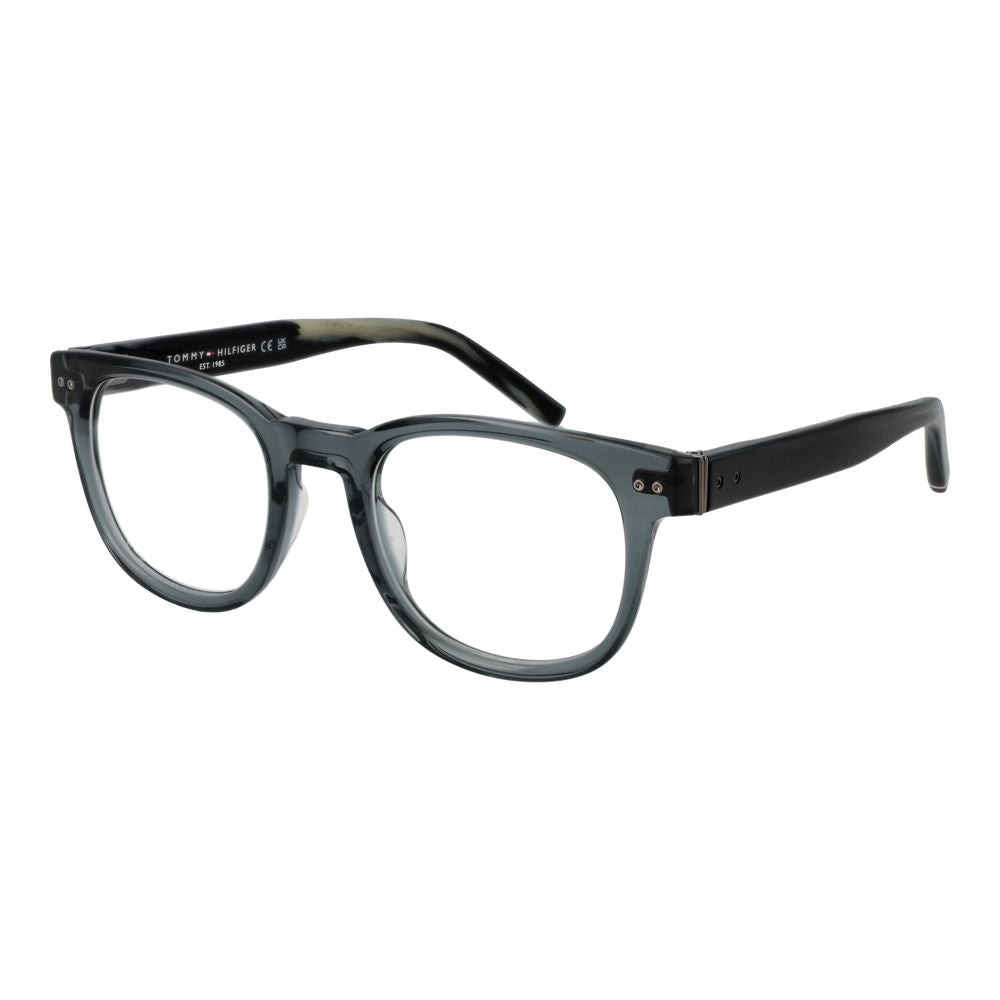 Tommy Hilfiger Men's Optical Glasses – Grey Acetate Full-Rim Frame