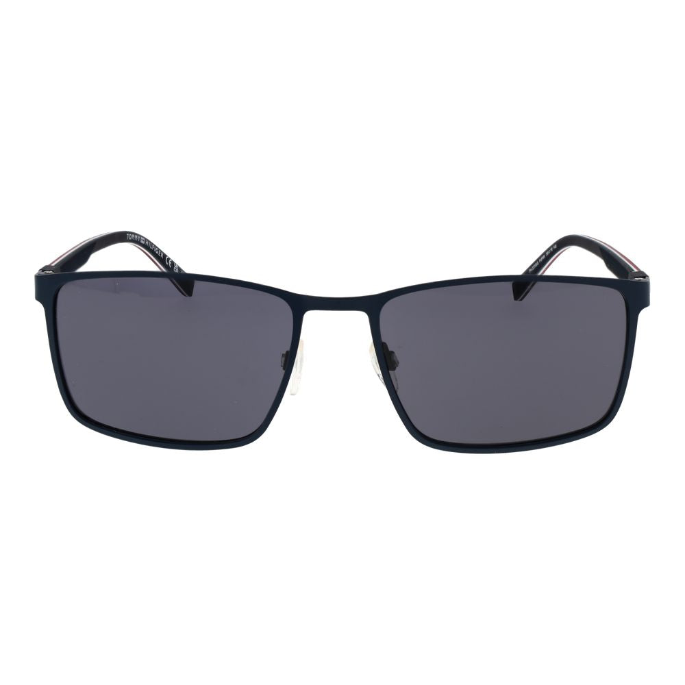 Tommy Hilfiger Men’s Sunglasses – Blue Metal Frame, Grey lenses