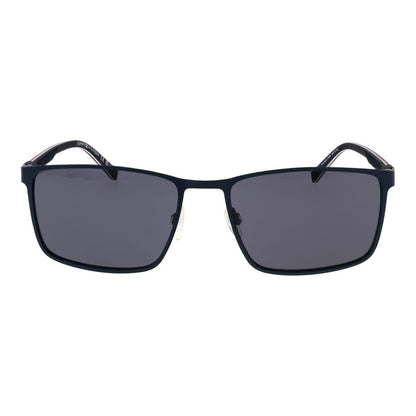 Tommy Hilfiger Men’s Sunglasses – Blue Metal Frame, Grey lenses