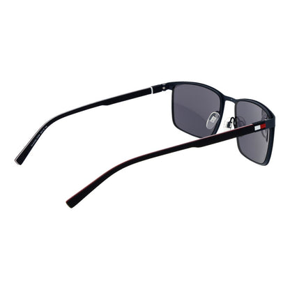Tommy Hilfiger Men’s Sunglasses – Blue Metal Frame, Grey lenses