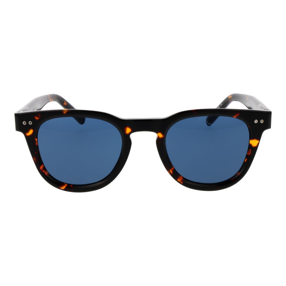 Tommy Hilfiger Unisex Sunglasses – Black Acetate Frame, Blue Lenses