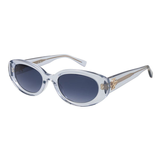 Tommy Hilfiger Women’s Sunglasses – Blue Oval Frame, Gradient Lenses