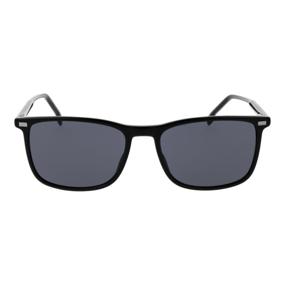 Hugo Boss Black Acetate Sunglasses – Men's Rectangle Frame, Grey Lenses