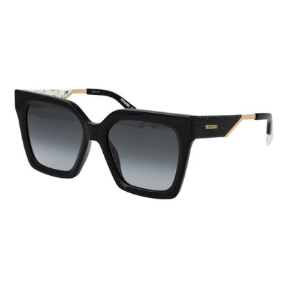 Missoni Women’s Sunglasses – Black Square Frame, Grey Gradient Lenses