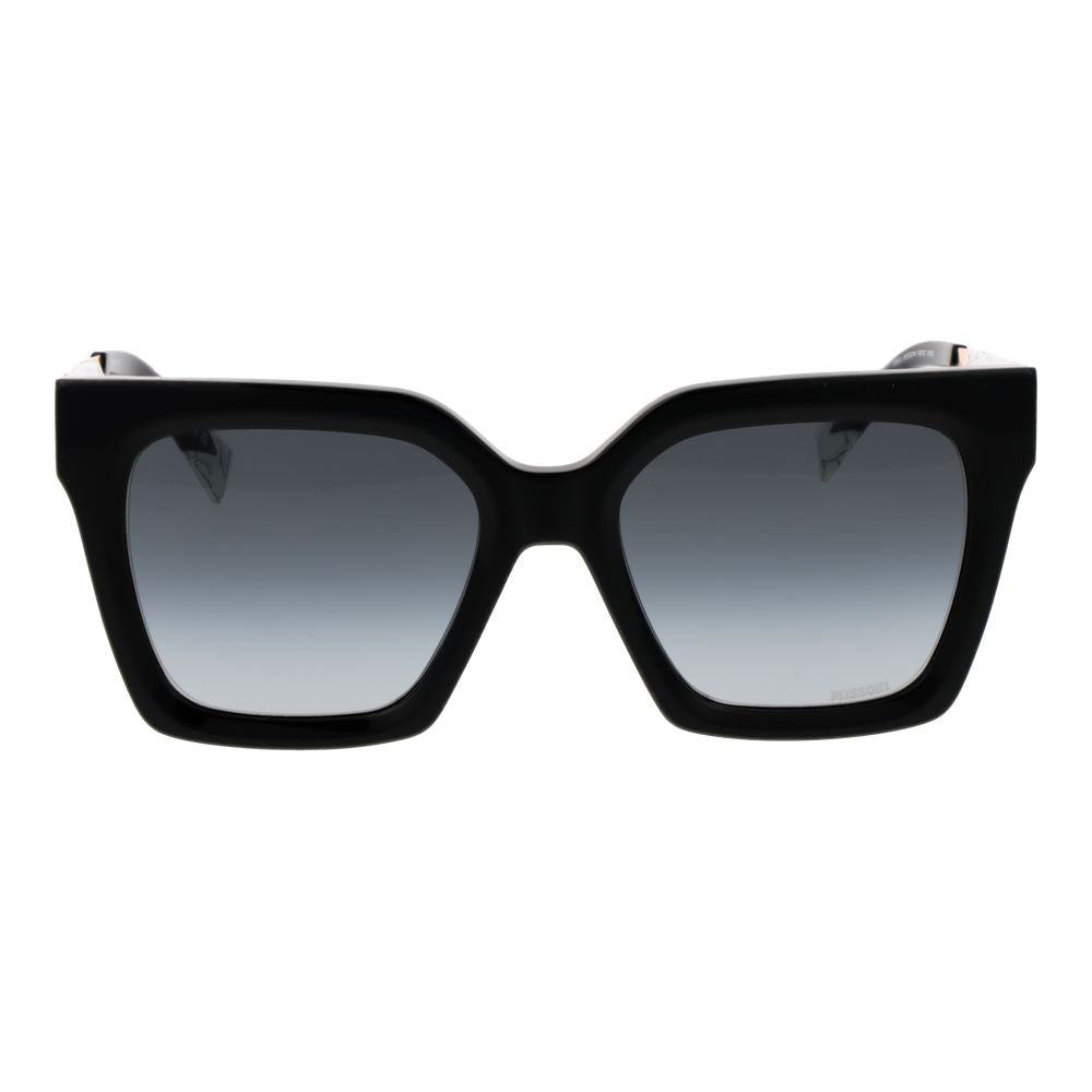 Missoni Women’s Sunglasses – Black Square Frame, Grey Gradient Lenses