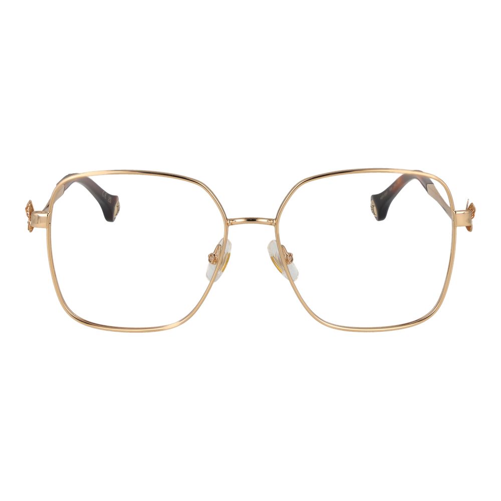 Carolina Herrera Women’s Gold Metal Glasses – Square Frame