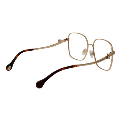Carolina Herrera Women’s Gold Metal Glasses – Square Frame