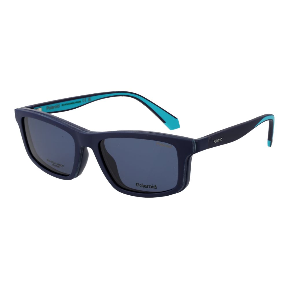 Polaroid Men’s Sunglasses – Blue Rectangle Frame, Polarized Lenses