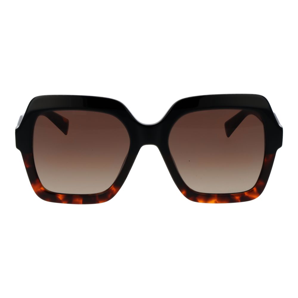 Missoni Women's Sunglasses – Black Square Frame, Brown Gradient Lenses