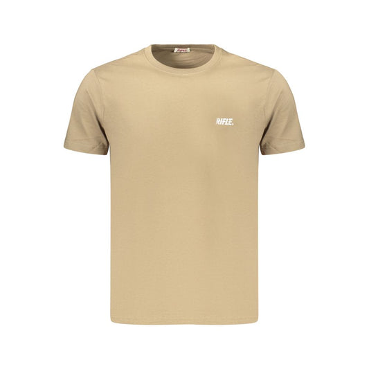 Rifle Brown Cotton T-Shirt - Effortless Casual Wear