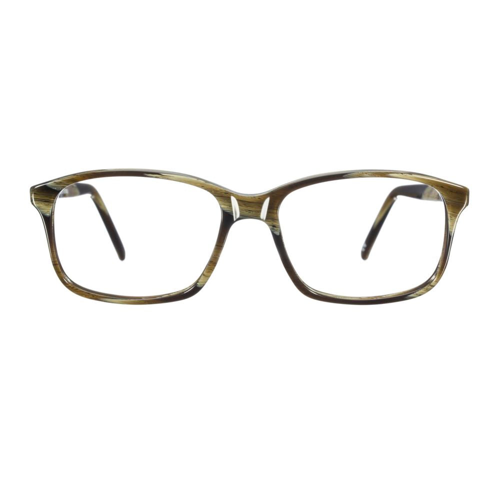 Andy Wolf Unisex Brown Acetate Glasses – Rectangle Frames