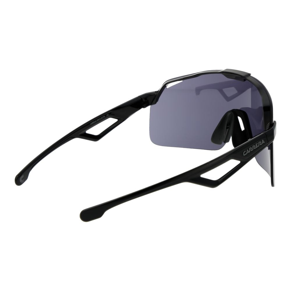 Carrera Ducati Men’s Sunglasses – Black Half-Rim Frame, Grey Lenses