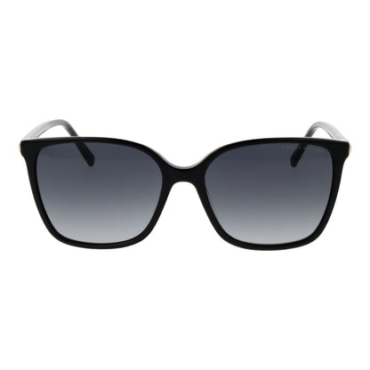 Tommy Hilfiger Women’s Sunglasses – Black Square Frame, Grey Gradient Lenses