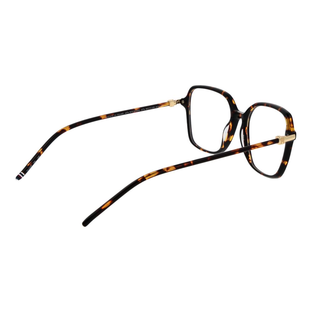Tommy Hilfiger Women’s Brown Acetate Glasses – Square Frames