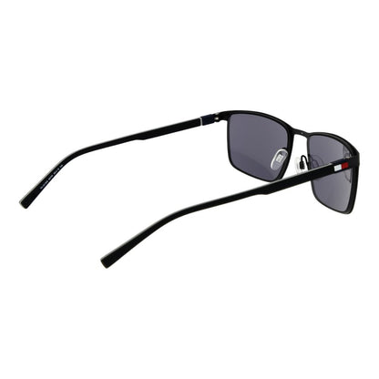Tommy Hilfiger Men’s Sunglasses – Black Metal Frame, Grey Lenses