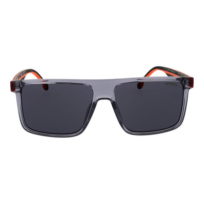 Carrera Men’s Sunglasses – Grey Square Frame, Mirrored Lenses