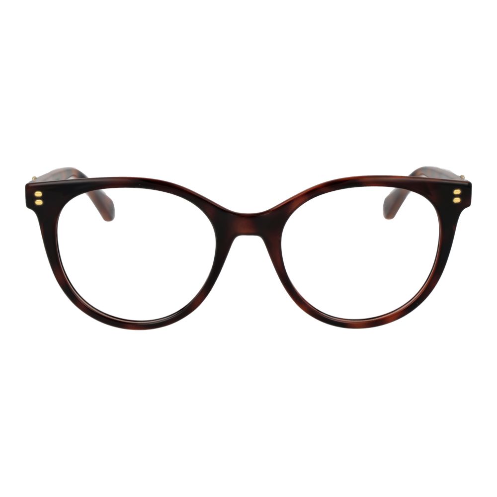 Polaroid Women’s Cat Eye Glasses – Brown Full-Rim Frame, 52mm